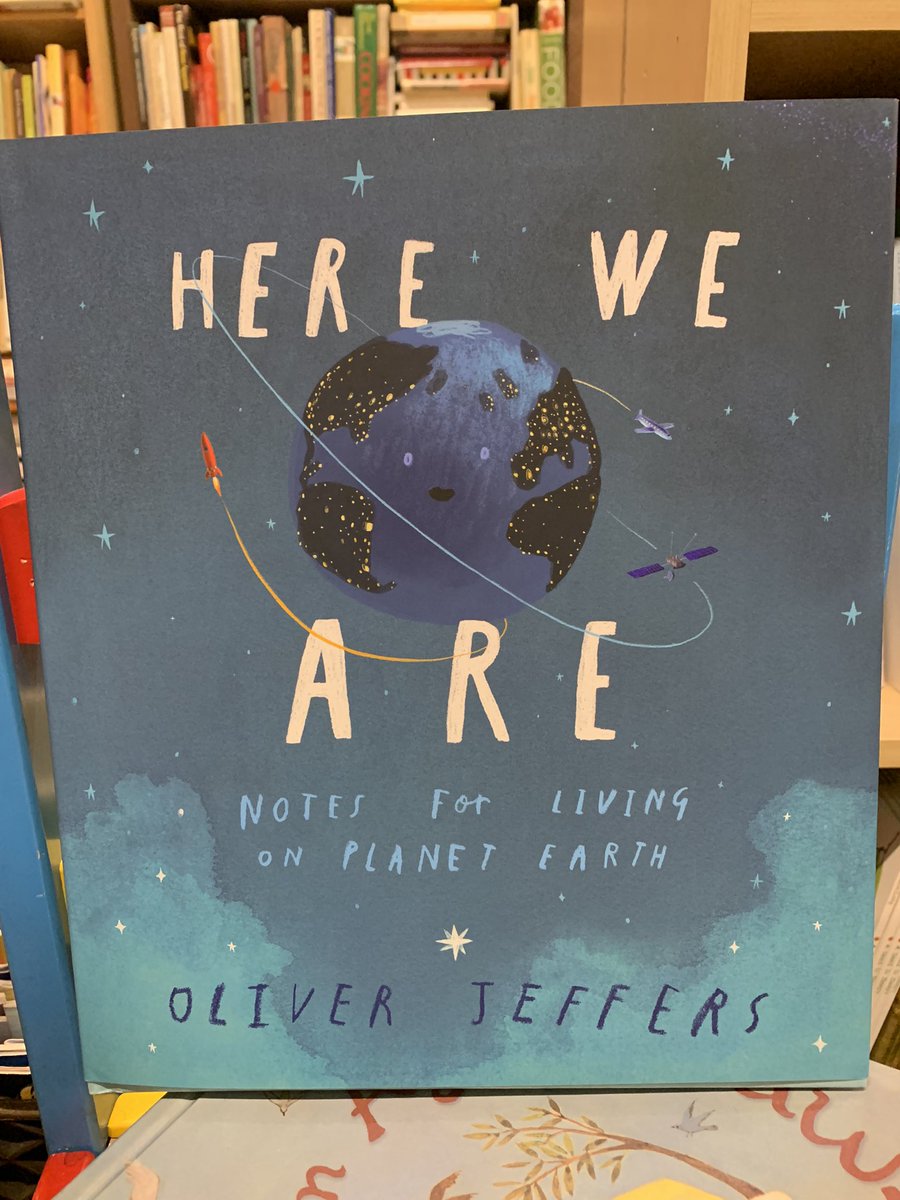 rebeccawrites2's tweet photo. Today’s inspiration comes from Oliver Jeffers “Here We Are.” A story about living in the universe, and being a human, and being connected to humans and to the universe. Nice and grounding as we head into new school years!   #PB #therapistslovePBs #WritingCommunity https://t.co/UnGz3HS0WJ