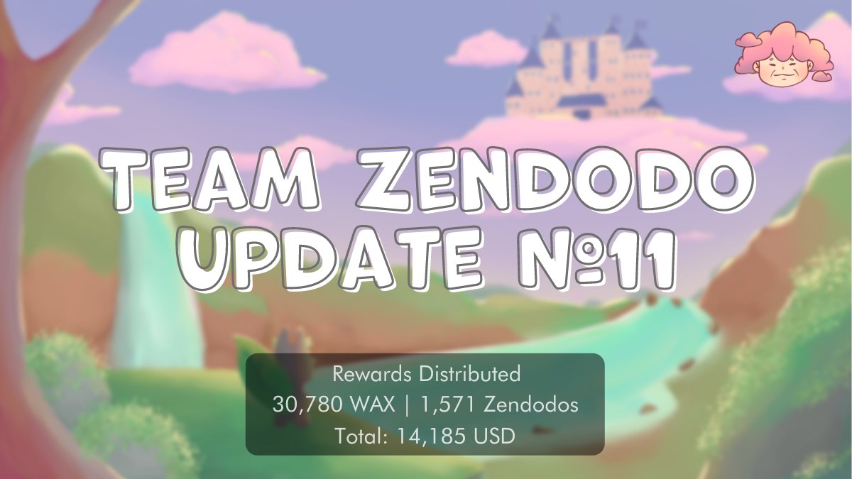 ZendodoParty's tweet image. ☁️ Team Zendodo Update #11 ☁️

Read our update to see the winners of our 1,300 USD 💵 Prize Pool this week!

 🎉Giveaway: 10 Baileys ⚓️
1⃣Like ❤️ &amp;amp; RT 🐣
2⃣Tag 3 Friends &amp;amp; Comment your WAX addy
3⃣Ends 27th August, 4PM UTC

🔖 Read Update: zendodoparty.medium.com/team-zendodo-u…