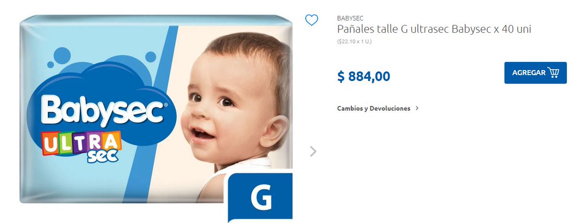 PreciosRosario2's tweet photo. #PañalesEnRosario 👶🤰

👶 Pañales #Babysec UltraSec x40

💰 $650 #PerfumeríaVanesa
💰 $884 @carrefourarg https://t.co/OqWCHt47Va
