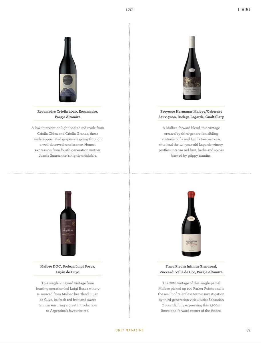 I chose eight wines from #Mendoza to show a little of what is happening there including and beyond Malbec (wines also available in UK market). <a href="/BodegaLagarde/">Bodega Lagarde</a> <a href="/CatenaMalbec/">Catena</a> <a href="/ZuccardiWines/">Zuccardi ValleDeUco</a> <a href="/rocamadrevinos/">rocamadre</a> <a href="/BodegaTeho/">Bodega Teho</a> <a href="/alevigilmalbec/">Alejandro Vigil</a> <a href="/RiccitelliWines/">Matias Riccitelli</a> <a href="/LuigiBoscaBodeg/">Bodega Luigi Bosca</a> <a href="/sbalbowines/">Susana Balbo Wines</a>