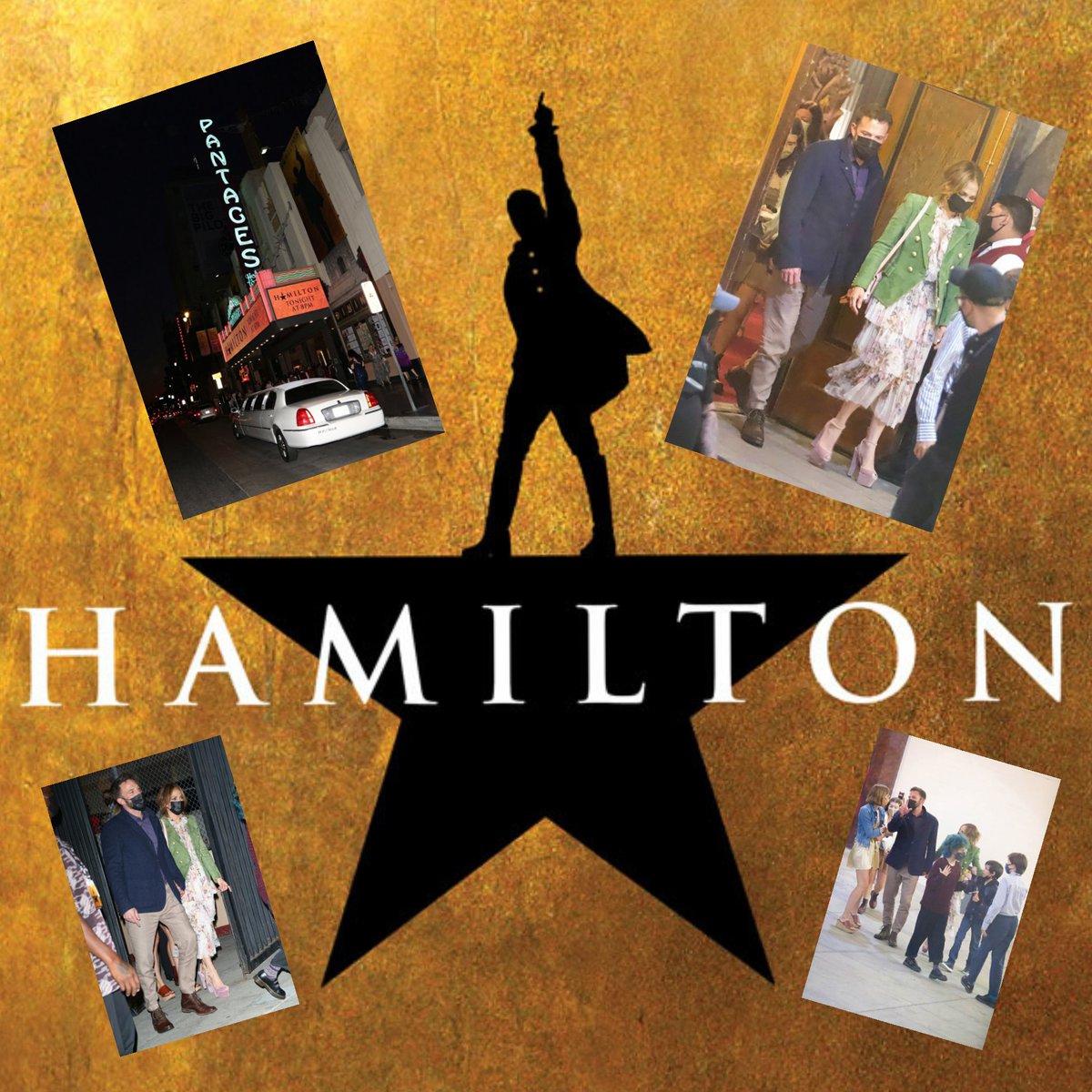 Look who was spotted at #Hamilton in LA this past weekend... #BenAffleck and #JLo !