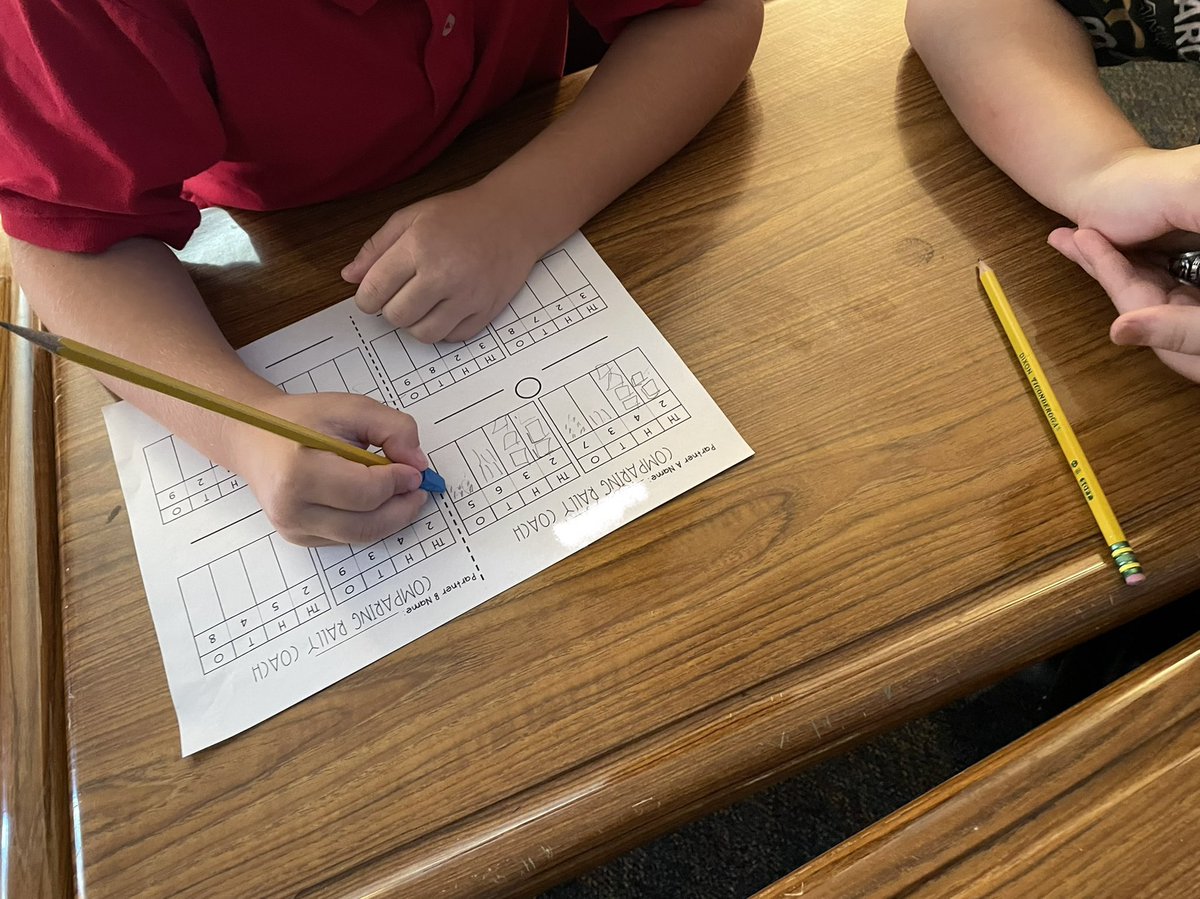 Stepped out of my comfort zone today and did a Kagan Rally Coach activity with comparing numbers. It went so well! My kids were engaged and using academic language to coach and praise each other! <a href="/DixieTylerISD/">Dixie Elementary</a>