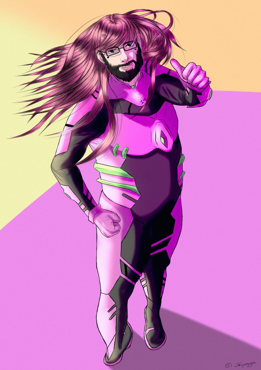 Alejogya's tweet photo. EL CROSSOVER DEFINITIVO

@EvilAFM x #Evangelion 

Inspirado por el dibujo de @healthysickbtrd 
Gracias a @ChioUyuni nuevamente por dar vida a esta versión de Alex

Espero que les guste ^^ https://t.co/L9mWRJTvQw