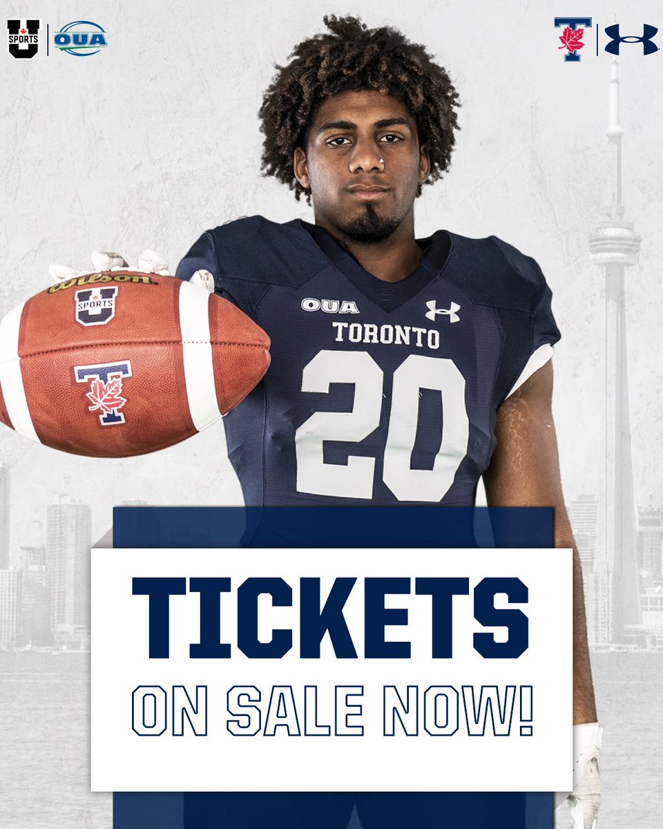 After two years away, the Varsity Blues would like to welcome you back! 

Limited single-game tickets are now available for the 2021 University of Toronto Varsity Blues football season!

🔗 varsityblues.ca/tickets 

WE ALL #BLEEDBLUE | #WeAreTO
