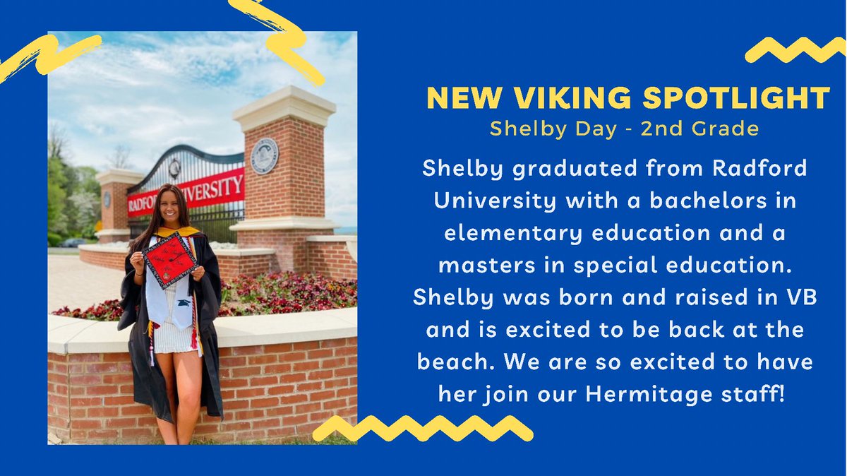 Melissa Corney (@acorneyteacher) on Twitter photo I enjoyed welcoming our newest <a href="/HESVBVikings/">Hermitage Elementary</a> to their new home today! Here is a spotlight on each of them! 🤩 #WeAreVBSchools #VBSchools I enjoyed welcoming our newest <a href="/HESVBVikings/">Hermitage Elementary</a> to their new home today! Here is a spotlight on each of them! 🤩 #WeAreVBSchools #VBSchools