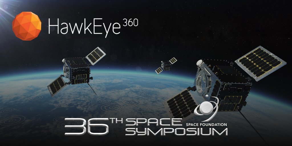 hawkeye360's tweet photo. #RFGEOINT is changing the paradigm of how #defense & #intelligence agencies operate. We're proud to be participating in @SpaceFoundation's #SpaceSymposium, sharing how our global #RF intelligence can help agencies see what was previously invisible. https://t.co/PrX4LzoDUK https://t.co/61l1WOzRPu