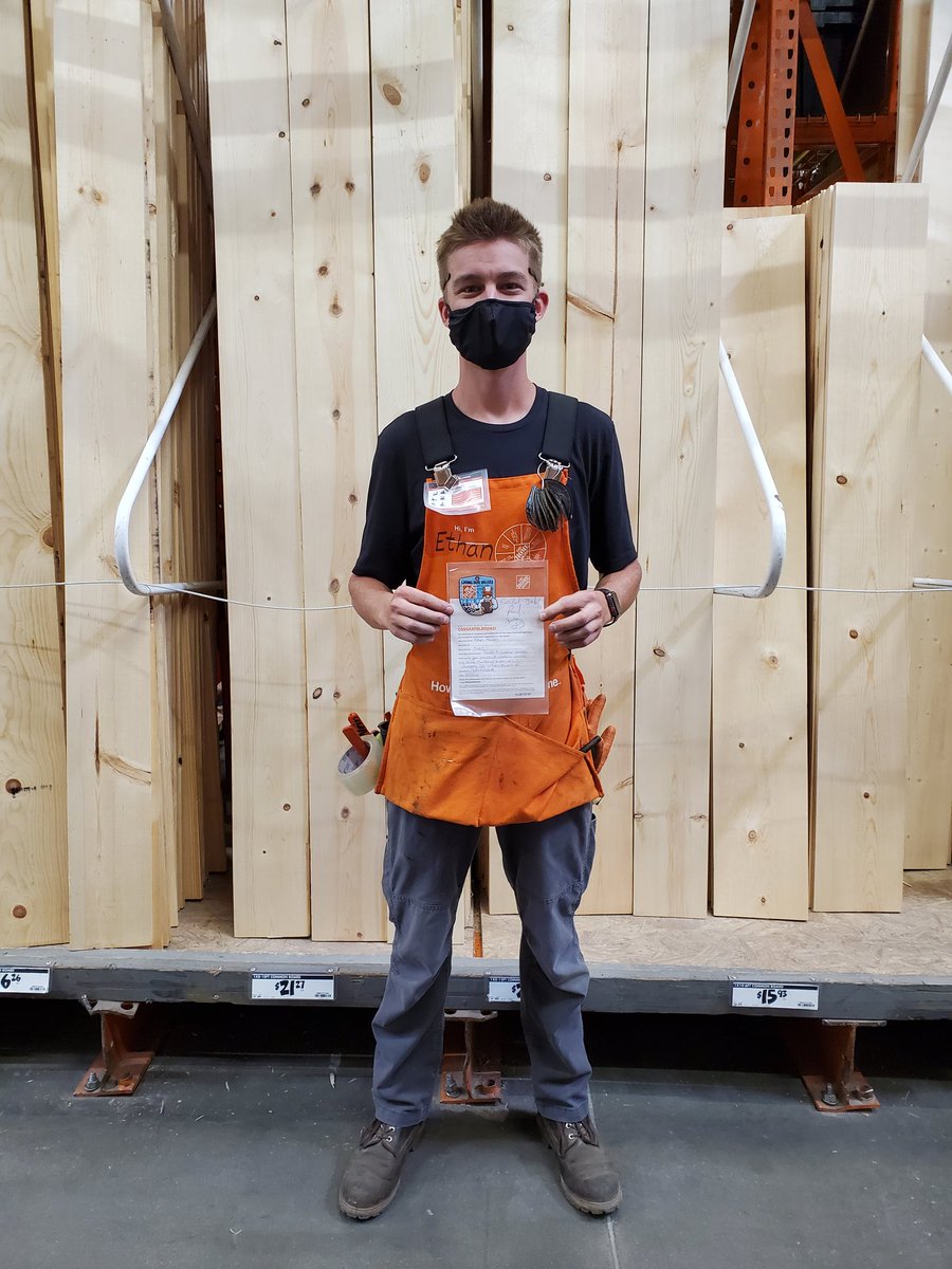 Here at 0482 we want to recognize Ethan for getting an awesome customer compliment on our VOC! Thank you so much for driving excellent customer service! 
#Takingcareofourpeople #HomeDepot0482 #DynamicD18
<a href="/NagyAndrew/">Andrew Nagy</a> <a href="/ChadKrausTHD/">Chad Kraus</a> <a href="/JessHodgesTHD/">Jess Hodges</a> <a href="/PaulRodTHD/">paul rodriguez</a>