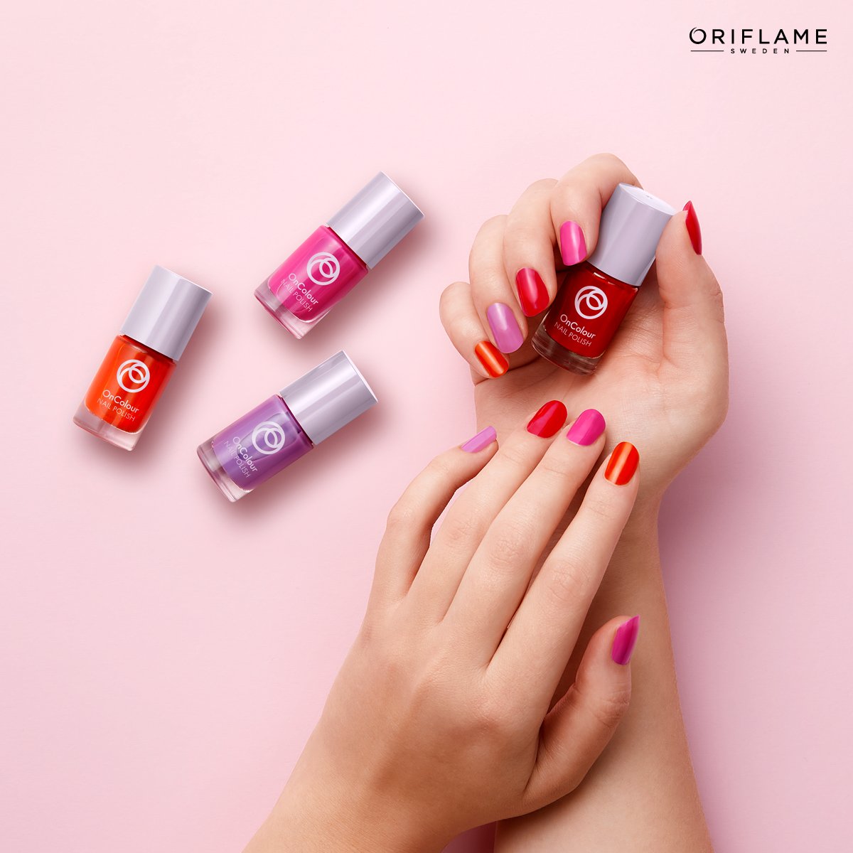 ¡Sigue la tendencia de la temporada con los nuevos tonos edición limitada del Esmalte de Uñas OnColour y su acabado caramelo lleno de brillo y vivacidad! 💅🏻 #PonteOnColour