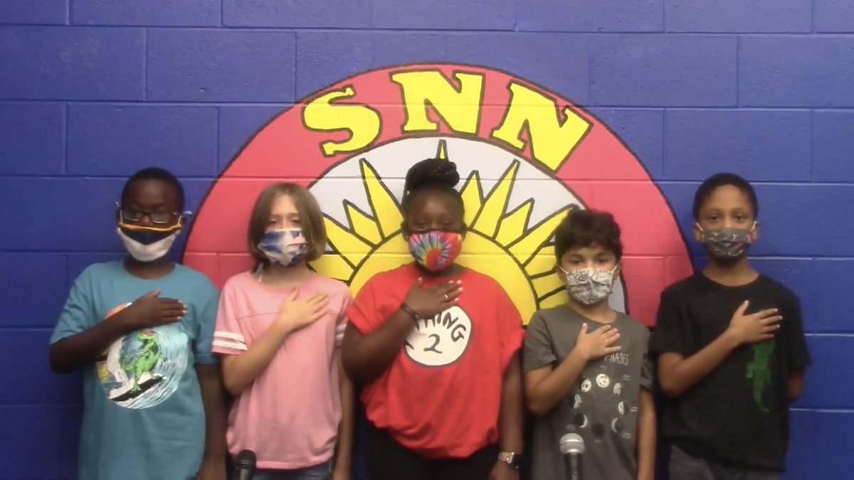 Proud of our 5th grade Suns for leading the Pledge at tonight’s Board of Education Meeting. #SUNSlead