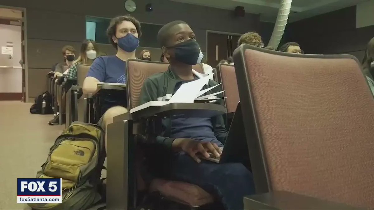 GAFollowers's tweet image. At 13y/o Caleb has begun classes at Georgia Tech.