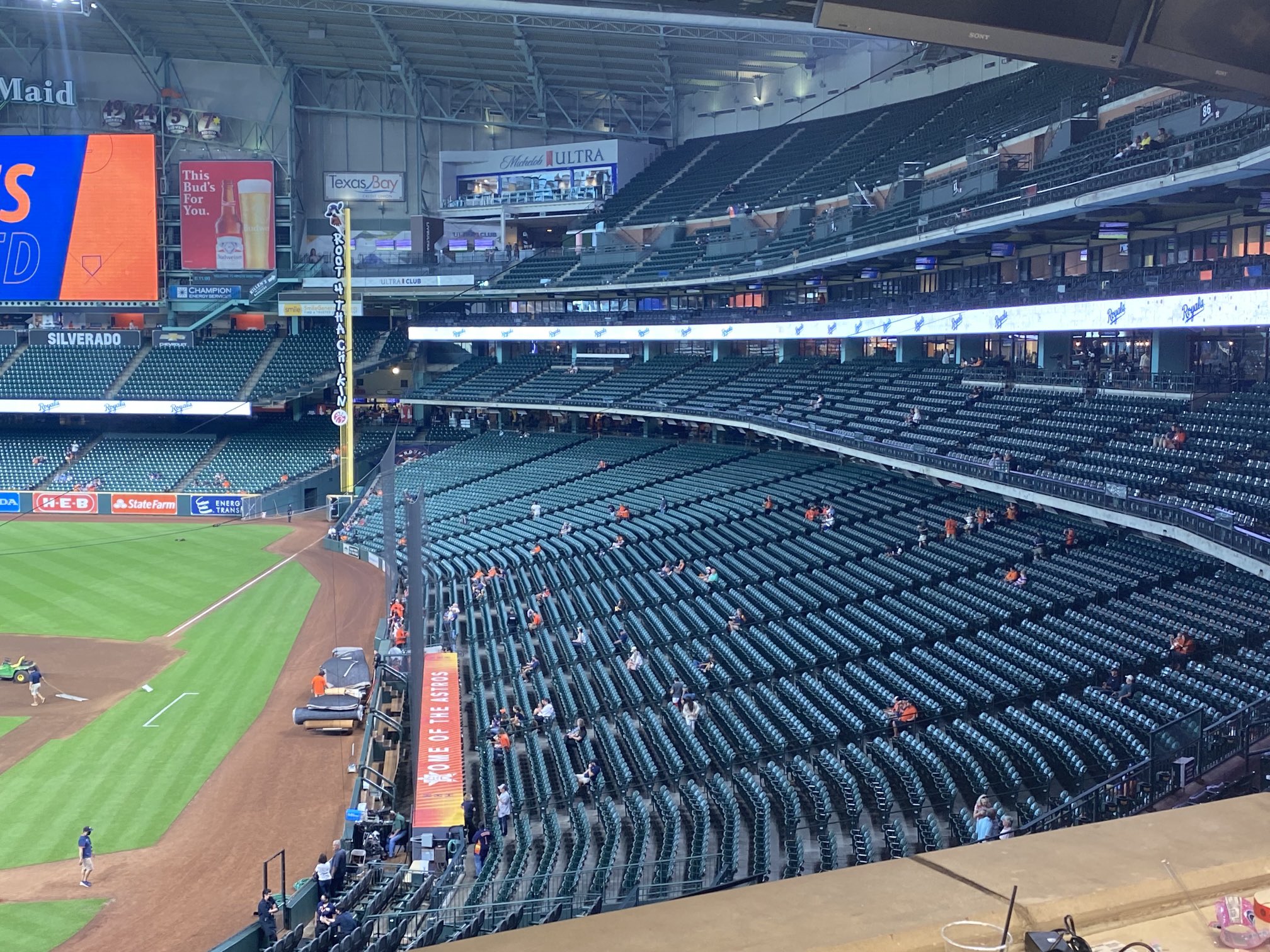 Brian McTaggart on X: About an hour from first pitch and Minute Maid Park  is, well, pretty empty  / X