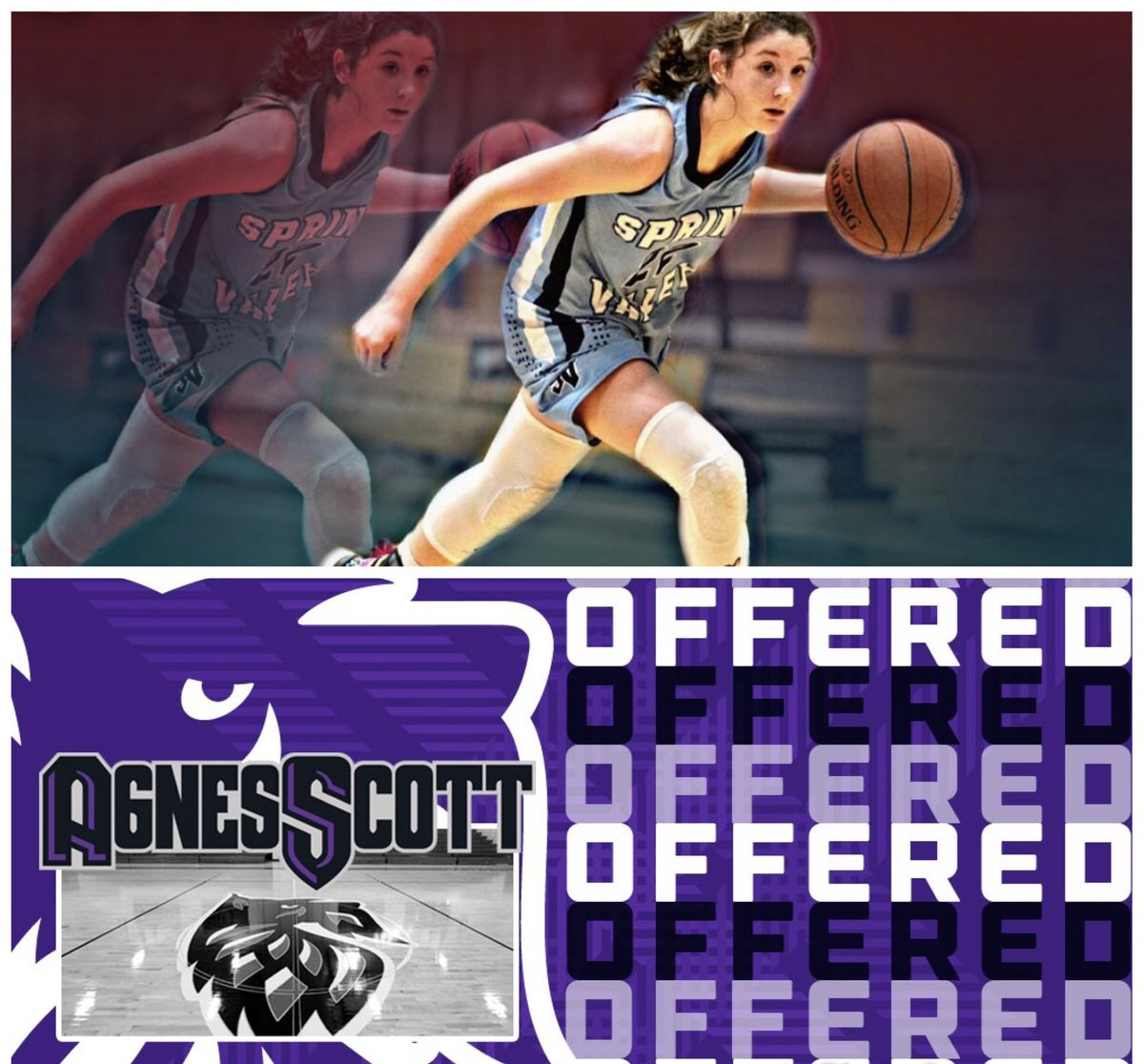 tristpridebball's tweet photo. Big shoutout and congratulations to @halliebaileyy for picking up her first offer to be a student/athlete in college. Going into her junior year, the sky is the limit for her! @AgnesScottBBall @hurricanes_tri @svhs_ladywolves 
#pooh https://t.co/QPG2olDbyW