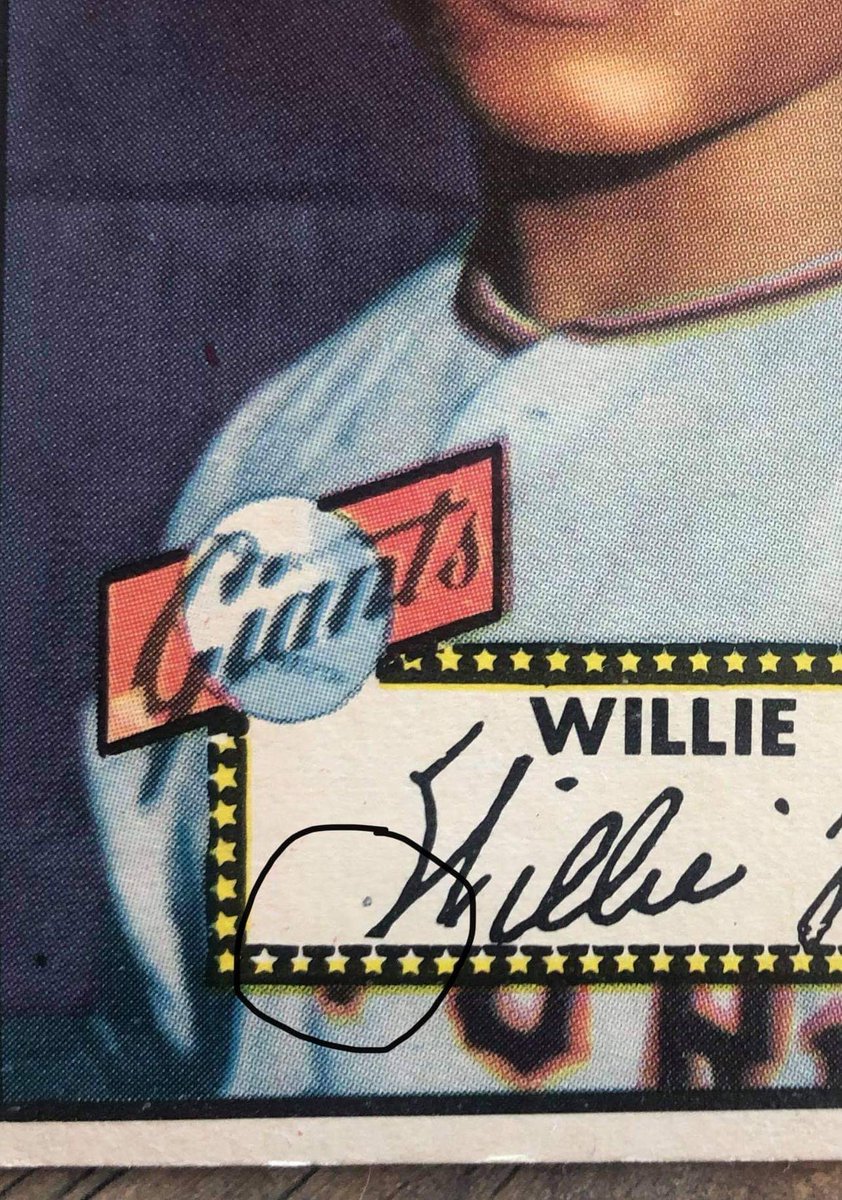stupsky's tweet photo. @topps Is this a typical mark?  Or is this a pen mark? https://t.co/Bd8HH61cYP