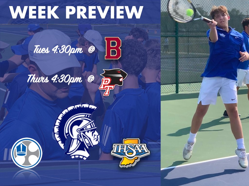 bctrojantennis's tweet photo. Heading into their toughest stretch of the season, the boys face off against #12 @BrebeufSports Tues 8/24 and #13 @ptpanthers Thurs 8/26. This begins a five match run where we will get a look at four state ranked opponents in two weeks. #bigtreefallhard https://t.co/WoxwepFYeY