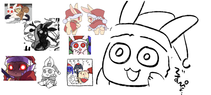 どうやってもウサウニーを可愛いらしく描けないEMON-YU 