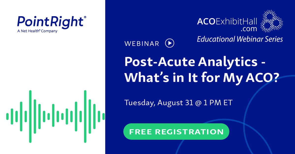VBCExhibitHall's tweet photo. Don’t miss this FREE WEBINAR with PointRight on Tuesday, August 31st at 1pm EST!
Register now: https://t.co/IRYWZpMI4C
#ACOs #VBC #healthcare #webinar #postacuteanalytics #healthanalytics #healthcareanalytics #SNFs #readmissions #costofcare #sharedsavings https://t.co/Ba3Z7SDCL7