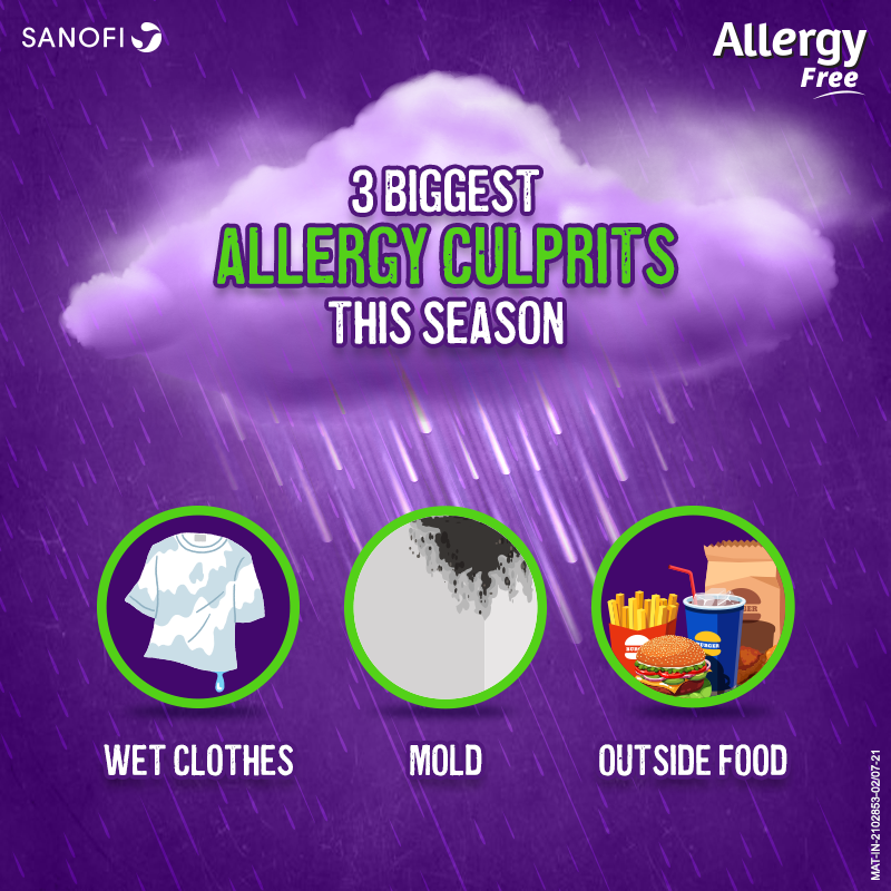 Don't let the rains dampen your spirits. Tackling these allergies can be easy with a little help from allergyfree.co.in

#AllergyFree