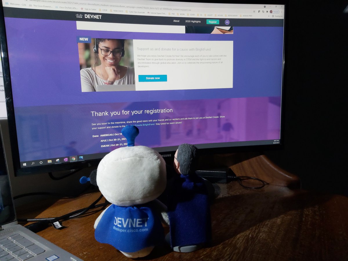 gusleond's tweet image. Registered and waiting for #DevNetCreate @CiscoDevNet!