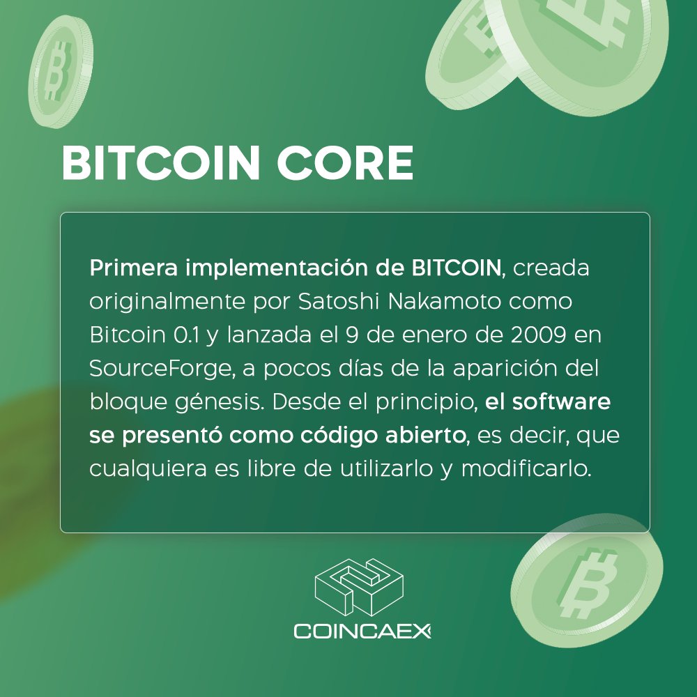 coincaex's tweet image. Hasta la fecha, Bitcoin Core es el único que implementa el protocolo Bitcoin en su totalidad. Por lo que es una referencia en el cual se apoyan los otros clientes desarrollados.
#criptopedia #coincaex #bitcoincore