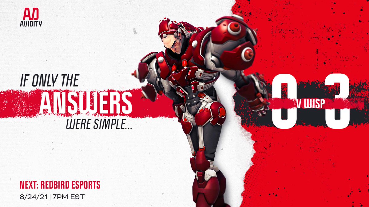 Avidity Esports (@ggavidity) on Twitter photo We fall today to the forces of @WispGGs
Last, but certainly not least, we have our final matchup tomorrow vs <a href="/Redbird_Esports/">Redbird Esports</a>!
#AVDStrong #ContendersTrials
🎨<a href="/iamChrisDiane/">Christina Diane</a> We fall today to the forces of @WispGGs
Last, but certainly not least, we have our final matchup tomorrow vs <a href="/Redbird_Esports/">Redbird Esports</a>!
#AVDStrong #ContendersTrials
🎨<a href="/iamChrisDiane/">Christina Diane</a>