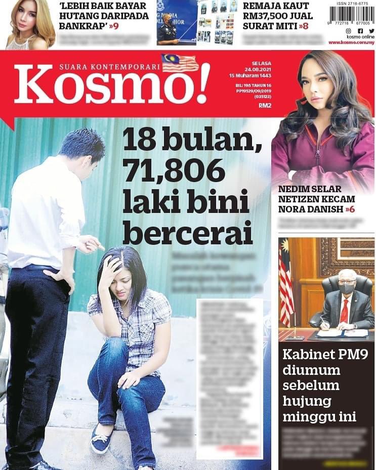 71,806 kes dalam tempoh 18 bulan dilaporkan,

Bersamaan 3989 kes dlm tempoh 1 bulan,

Menjadikan sebanyak 997 kes dalam tempoh 1 minggu,

Menunjukkan purata 143 kes dalam tempoh 1 hari,

Sekaligus menunjukkan sebanyak 6 kes dalam tempoh sejam.

Beginilah realiti kes cerai kita.