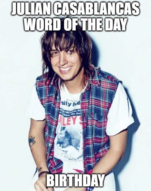 Happy Birthday Julian Casablancas! 