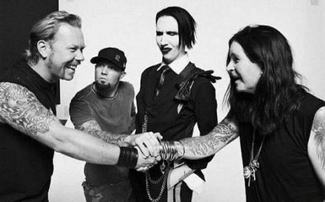 Ozzy Osbourne (Black Sabbath) + Fred Durst (Limp Bizkit) + Marilyn Manson + James Hetfield (Metallica) #QRPlegend
