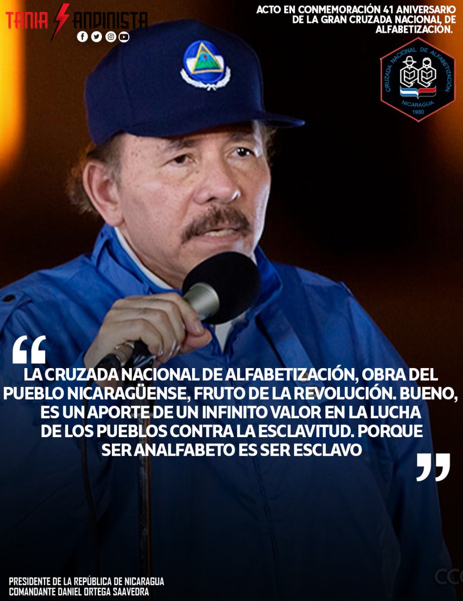 RurnyO's tweet photo. #Nicaragua 
Un hecho trascendental e histórico para las nuevas generaciones.
La revolución y su gran legado la educación para el pueblo.
#UnidosEnVictorias 
#JuventudConDaniel https://t.co/HldLMU6jKj https://t.co/kKCpOhXo6Y https://t.co/rFro6fExRi