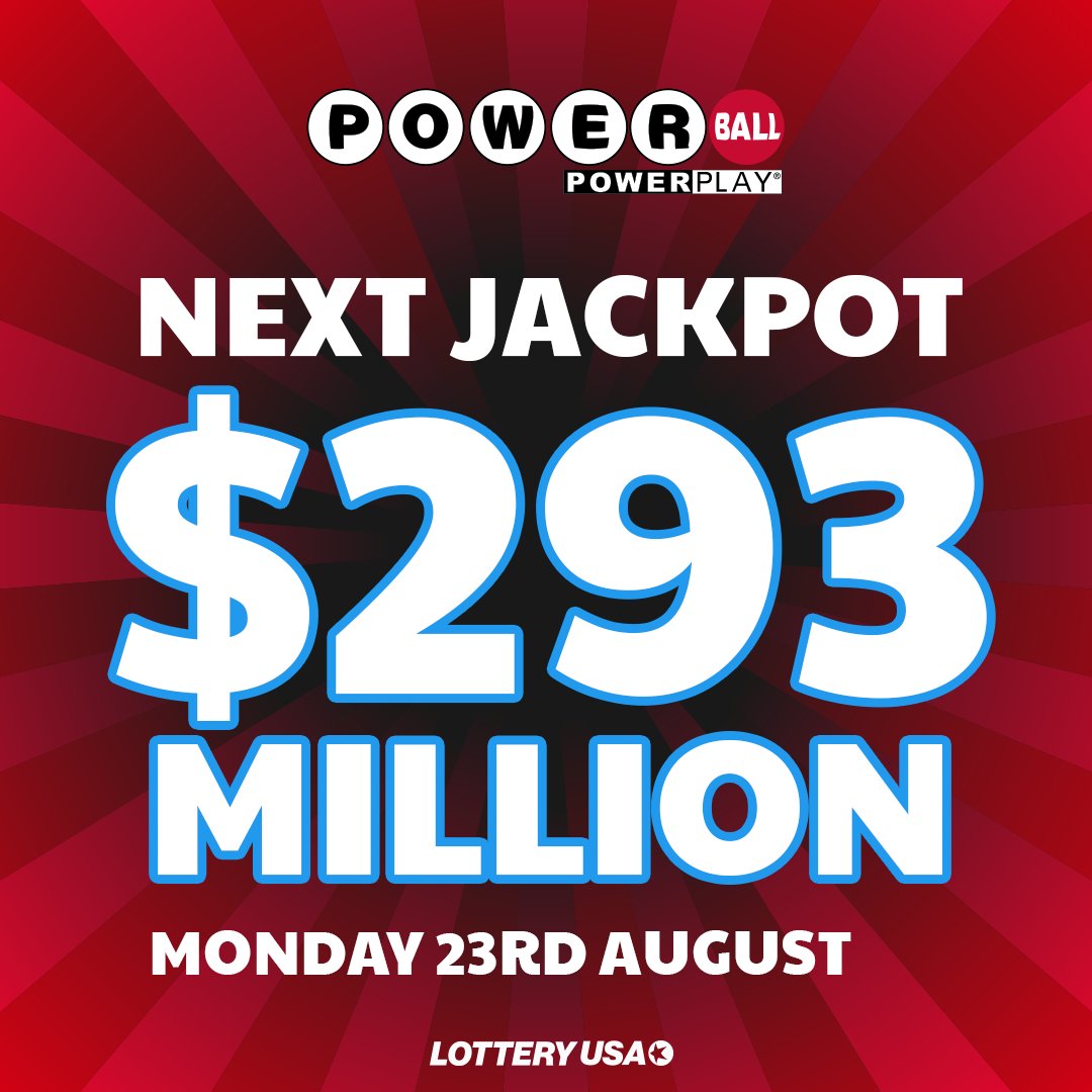 Tonight's Powerball drawing has a $293 million jackpot. Check the numbers after the draw and find out if you were one of the winners!

The winning numbers will be available in Lottery USA after the draw: https://t.co/RIx0hUiadb

#Powerball #lottery #jackpot #luck #lotteryusa https://t.co/GKZaZnqYEa