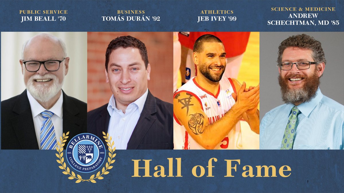 BellarmineBells's tweet photo. The Bellarmine Hall of Fame is this Saturday, August 28 at 5 pm! Please join us in celebration as we induct four outstanding alumni for their ongoing dedication to being men for and with others. Get your tickets at: https://t.co/ANdQhDOOFQ #GoBells #BHOF #MenForAndWithOthers https://t.co/kdvtndbzmZ