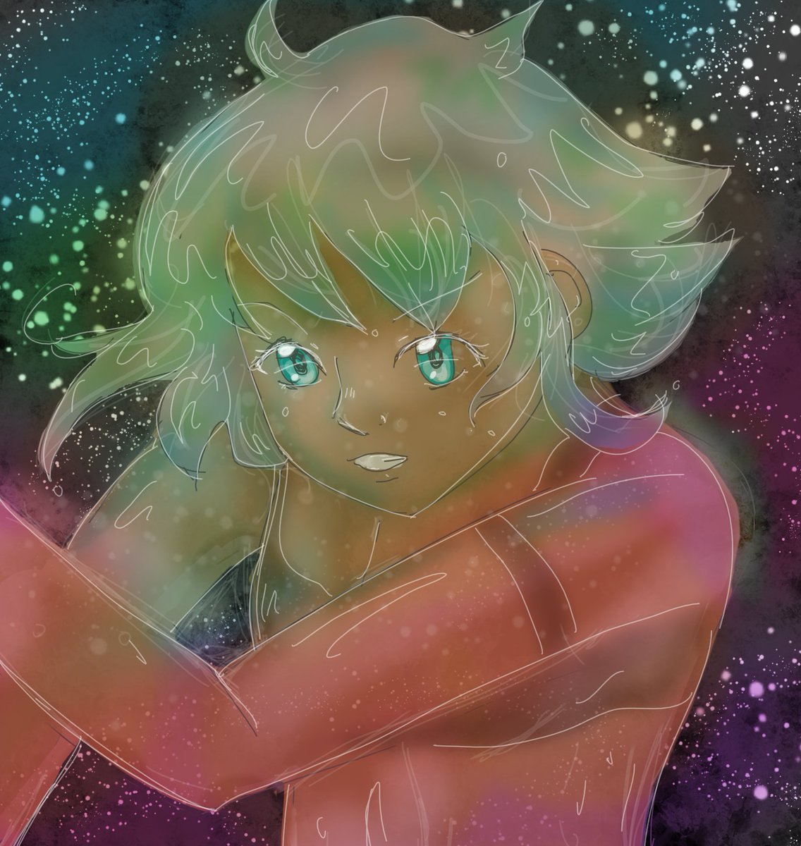 SnifflyPigeon's tweet photo. Chaotic scribble. #artwork #spacecolors https://t.co/OqcFAroXv2