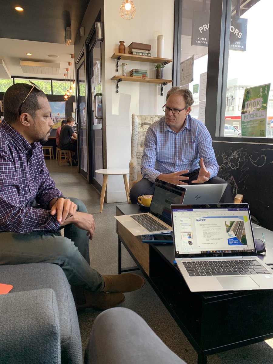 berglasr's tweet photo. ⁦@ARRBGroup⁩ hard at work in Rockhampton today ⁦@twoprofessors⁩ where the coffee is always excellent https://t.co/tzCMn0b32j