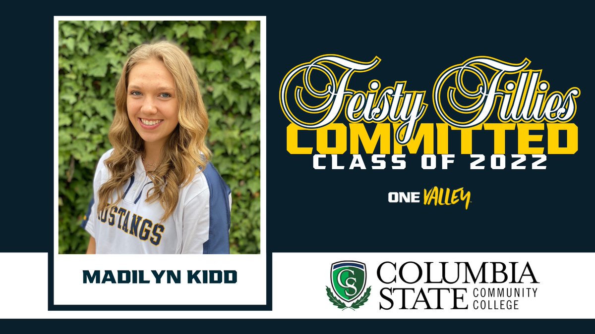 🚨COMMITMENT ALERT🚨

🎉CONGRATS🎉 to senior catcher and outfielder, Madilyn Kidd, on her commitment to Columbia State! We are so proud of you and the hard work you have put in to make your dreams come true!  💙💛🐴🏆👐🏼🦄#FeistyFillyFamily #team21