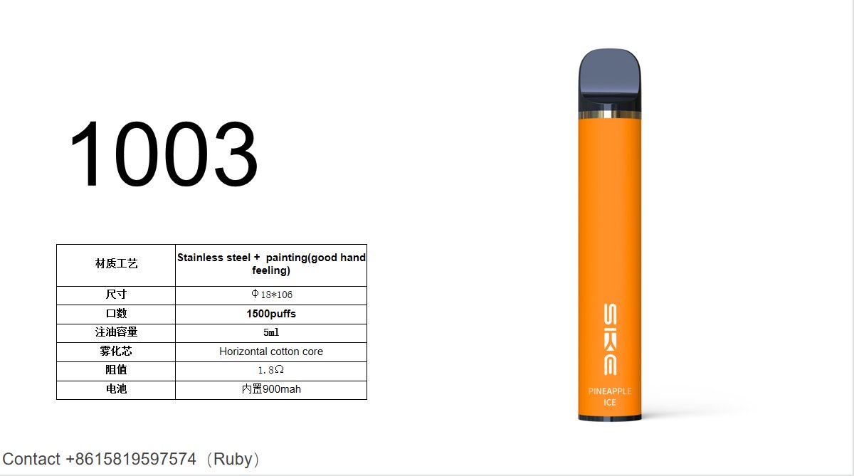 RubyChe48746213's tweet image. 1500puffs-5ml-900mAh-1003
Stainless steel + painting

More info. at sikaryvapor.com
Vape factory provide OEM/ODM service
Contact: +86 15819597574( Ruby)

#vape #disposable cigarettes #e-cigarettes #electronic cigarettes