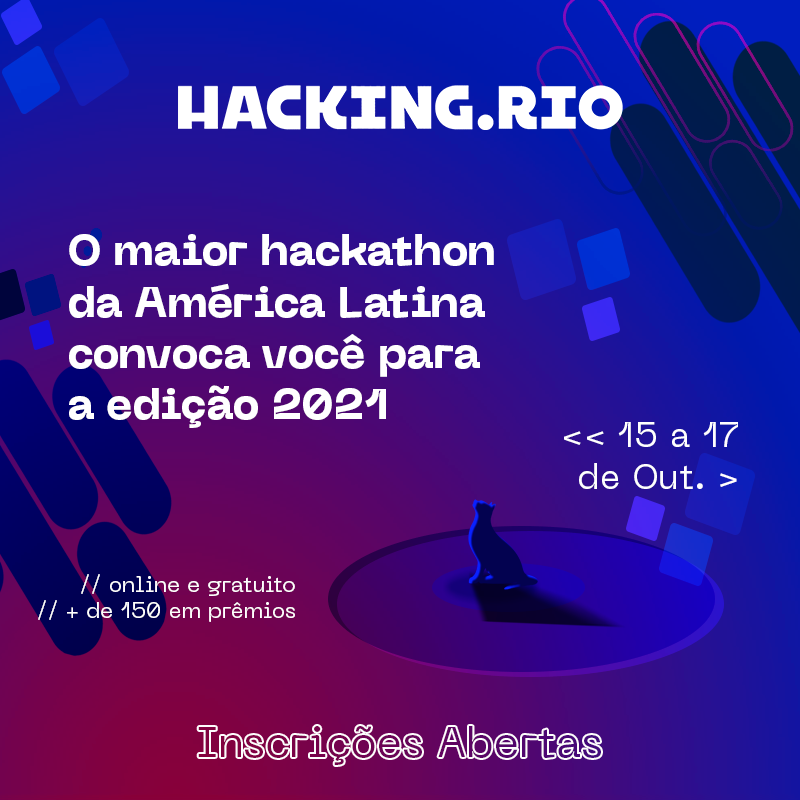 FernandoFukuda's tweet photo. O @HackingRio 2021 já está com as inscrições abertas!
https://t.co/Vcdop2yEO1
#hackingrio #hackforgood #hackathon #hr21 #TJMHR #eunoHR https://t.co/gxCpNdx899
