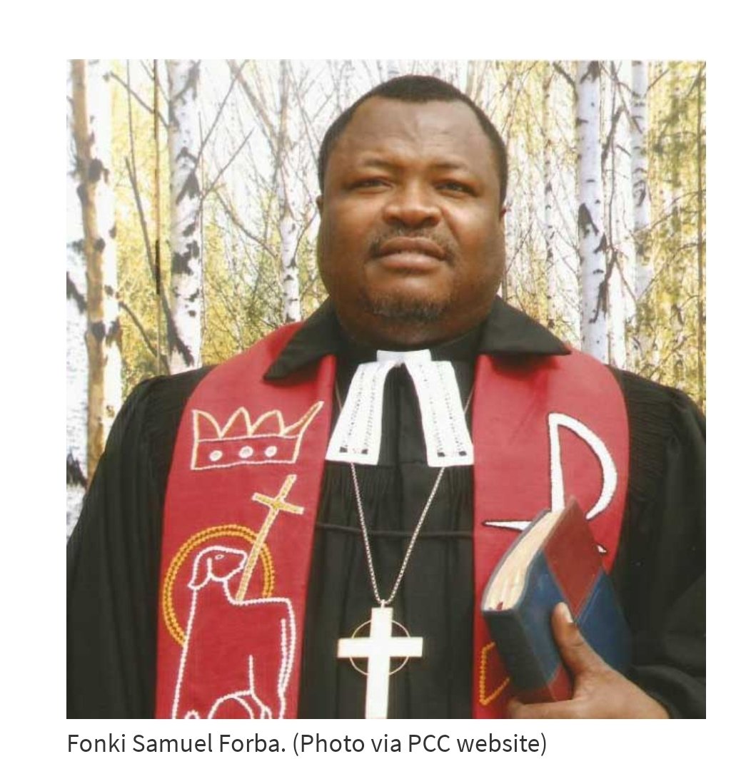 innochia's tweet image. Presbyterian Church, Cameroun - Aug 23, 2021 - The PCC has added to the casualty count that Christ would have drove out of temple courts - Matthew 21: 12-13. PCC is guilty of auctioning the lives of christians, even its Pastors, &amp;amp; opting to cover for genocidal @PaulBiya gov't.