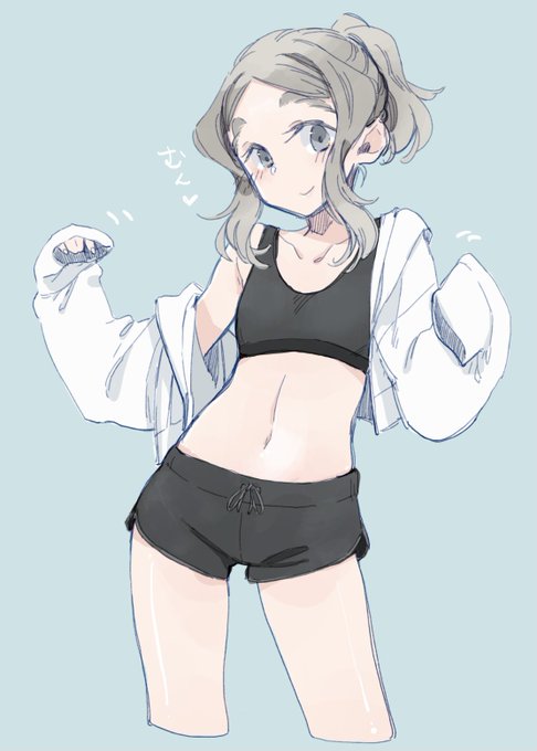 スポーティちびっこちゃん。ぴったりトップス良い…#ちびっこちゃん朝活 