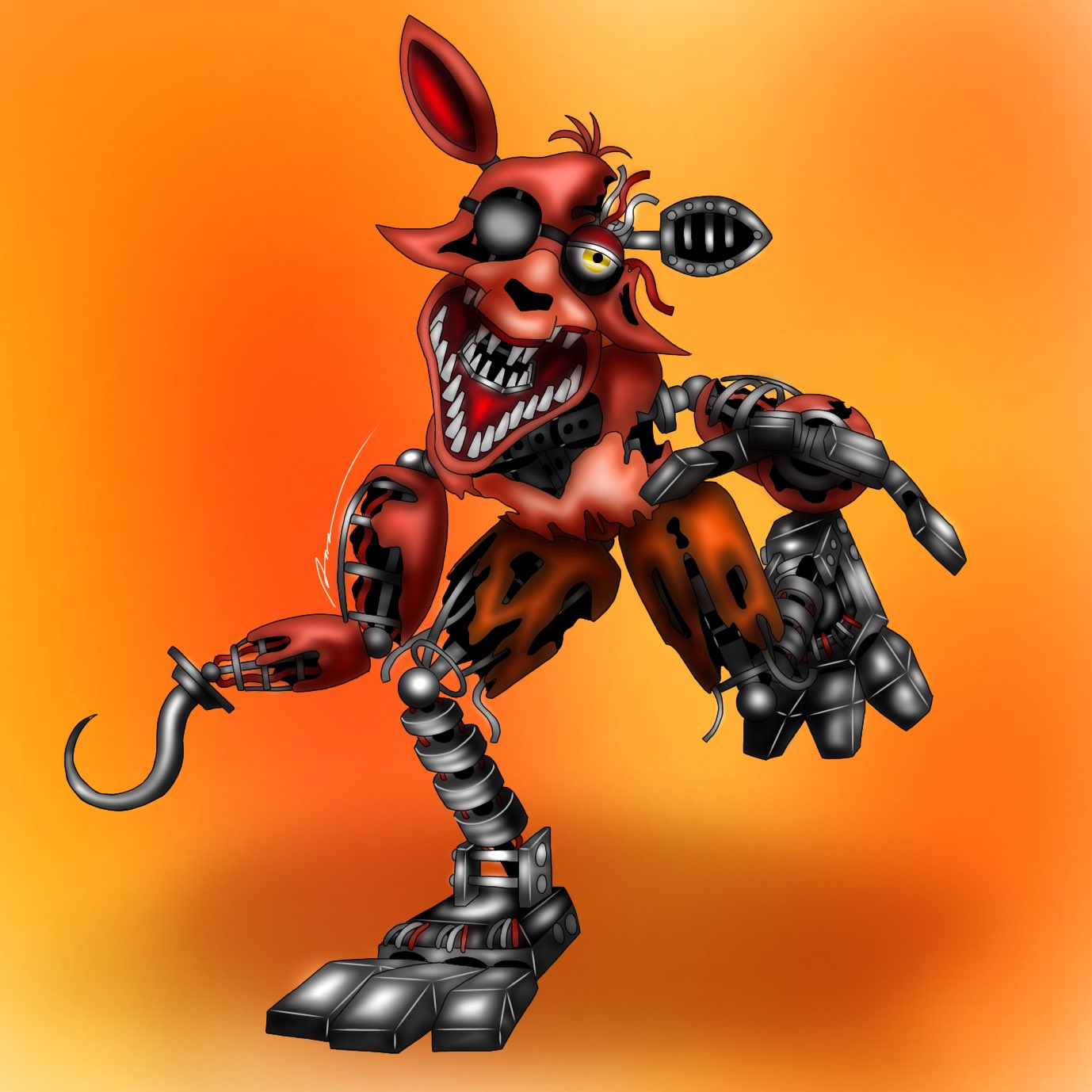 Withered Foxy - FNAF Plus (FanArt) by SebastianEnriqueArt on Newgrounds