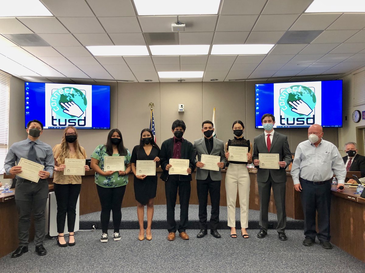 TUSD is proud to swear in the 2021/22 student board members
