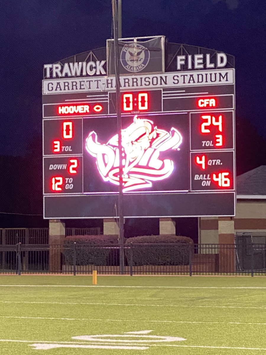 The Red Devils won a hard fought game against a very good Hoover team, 24-0. Leading the way was a stingy defense that stood strong and had 5 interceptions on the night! Better Every Day