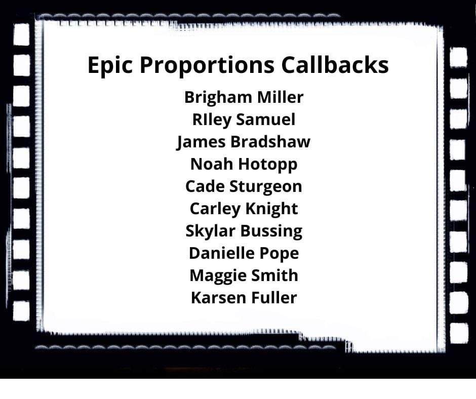 Auditions went GREAT today! We anticipate a cast of around 30-35 (announced on Friday) but for now, we need to see the following students tomorrow after school for callbacks. 

Break a leg!

#ahmo #wisdfinearts  #wylietheatre