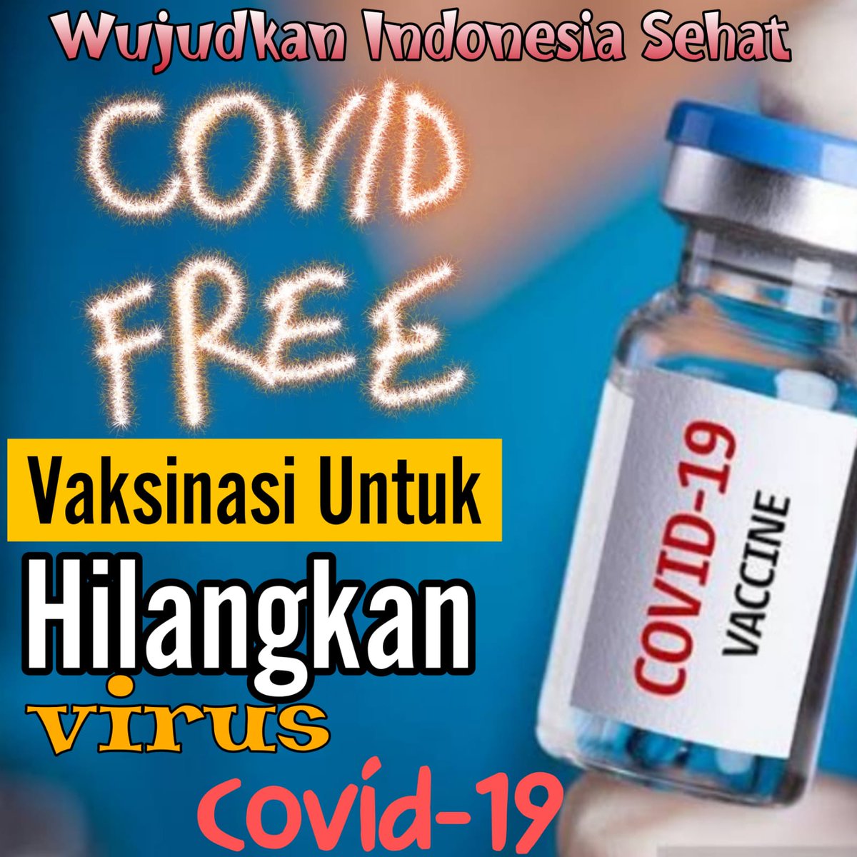 herd immunity sangat diperlukan untuk melindungi tubuh dari jahatnya corona, mari ikut vaksinasi  #VaksinasiPatuhiProkes