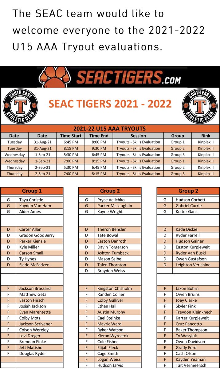 SEAC_hockey's tweet photo. The lists are out, let’s get #hockey going! #medhat https://t.co/kaoScFwkCj