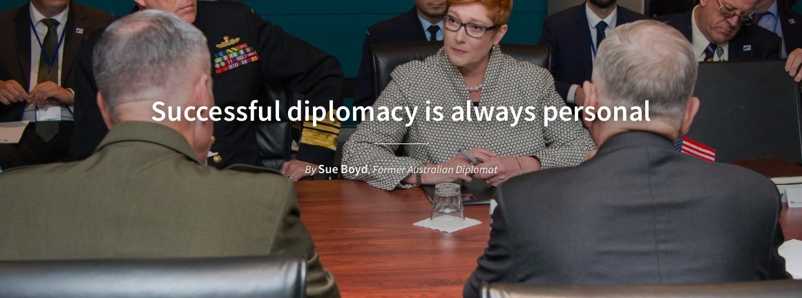 Today on #AsialinkInsights, we're proud to feature trailblazing former ambassador Sue Boyd, as she reflects on a 34-year career in the foreign service 👇 asialink.unimelb.edu.au/insights/succe…