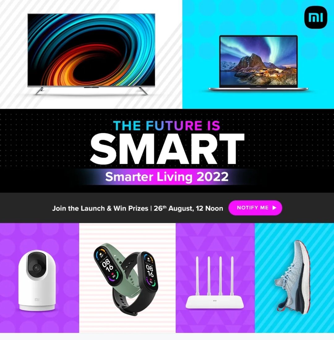 sajurathnampr's tweet photo. We are taking it to the next level with Smarter Living 2022!
π Grab some exciting prizes by joining the launch at 12PM, 26th August.
β‘οΈ The Future is Smart. β‘οΈ
Walk in to your nearest Mi Home and watch Live streaming
#MiHome
#FutureLivesHere
#MiHome4Tech https://t.co/n4hHYJ7Jn0