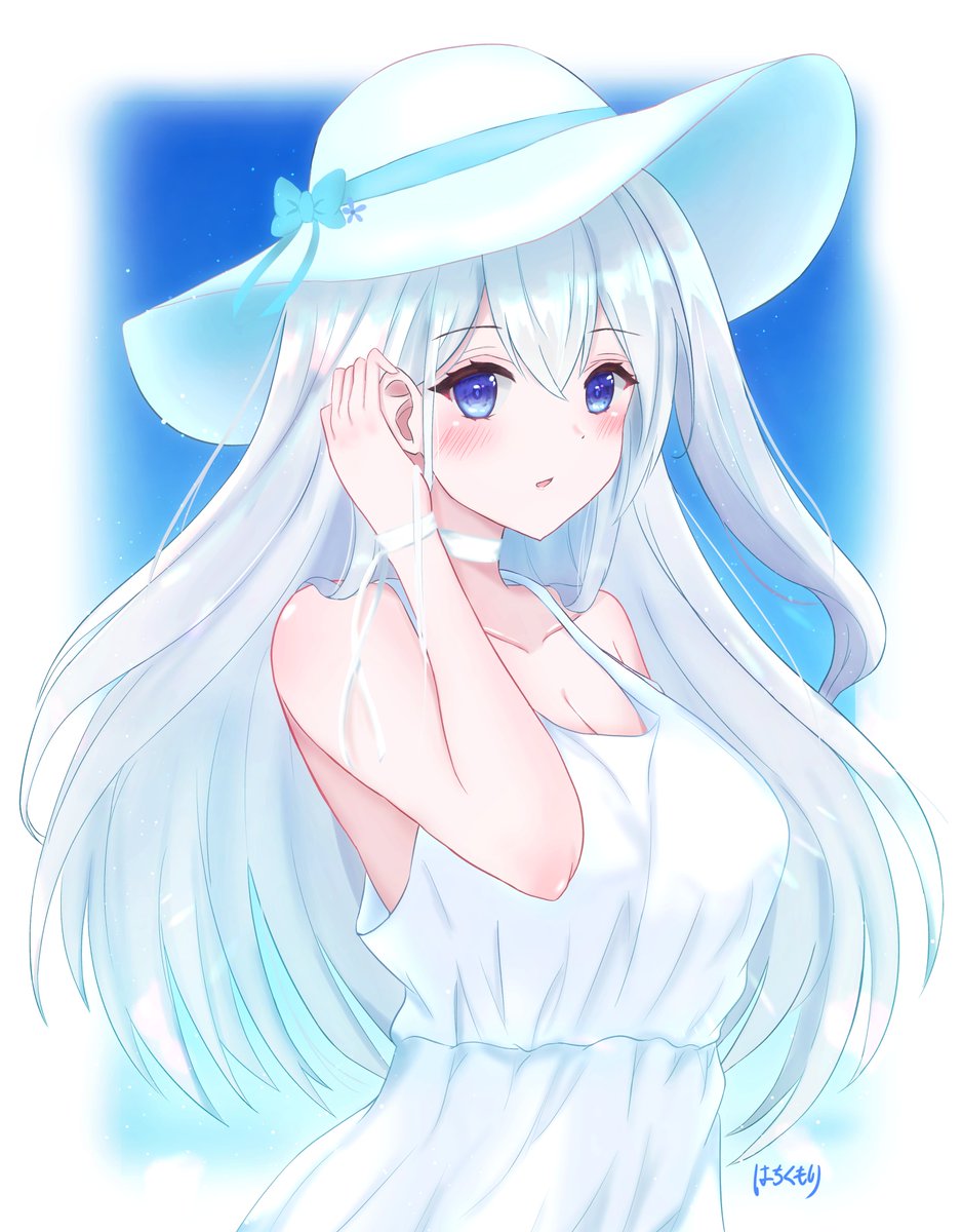 「夏の少女

#イラスト 」|はちくもりのイラスト