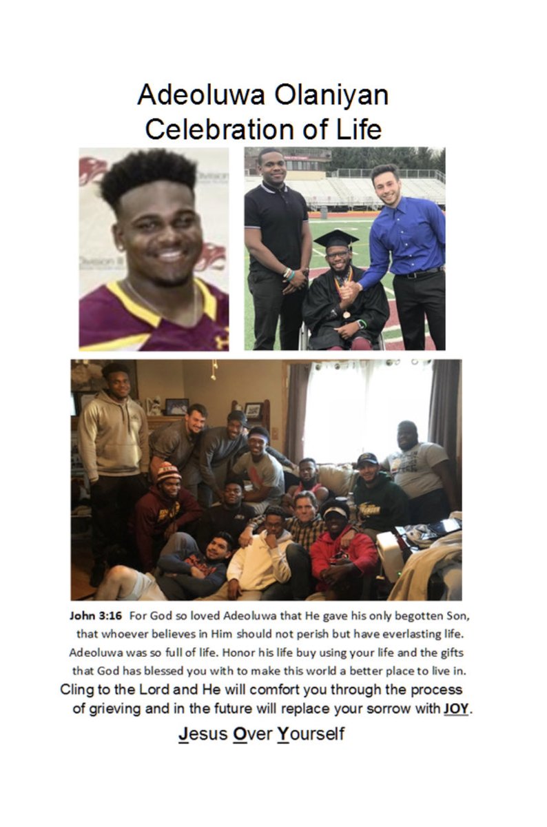 BillStevenson14's tweet image. It is with deep sorrow that I share the loss of our friend and CUC Alum, Adeoluwa Olaniyan. Adeoluwa passed away this past weekend in a drowning accident. Please pray that the peace of God will comfort Adeoluwa’s family and friends as we all mourn his death.