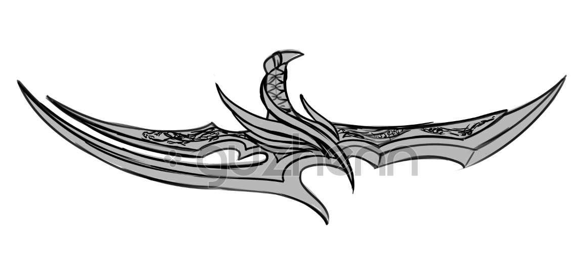 sligguu's tweet photo. Bladed Tonfa -- I really liked how it turned out! https://t.co/DvMvFjs5dp