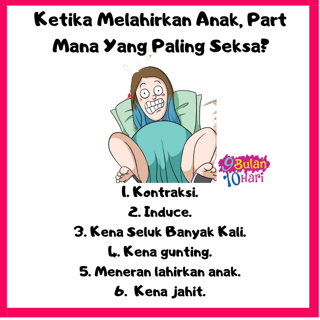SinaranW's tweet image. Semua seksa tapi orang perempuan ni tak penah serik.. seksa pun dok nak lg 🤣.. hahhahah.. 

Credit:9bulan10hari 
#sinaranwanita #melahirkan #induce #trauma #Kontraksi #Jahit #Morning #sickness