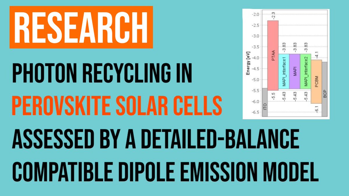 Does your research center around the development of perovskite solar cells? Read our latest blog post on Photon recycling in PSCs. linkedin.com/pulse/photon-r… #solarenergy #renewableenergy #solar